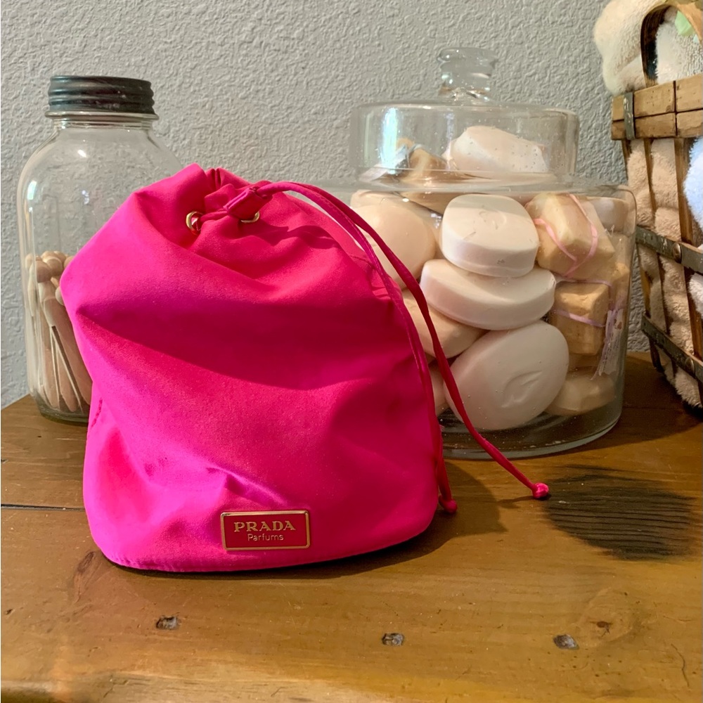 Authentic PRADA silk/satin hobo bag. Barbie pink.